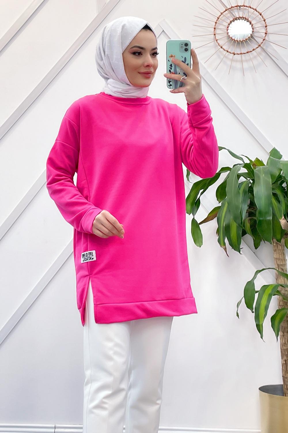 YIRTMAÇLI BASİC SWEAT