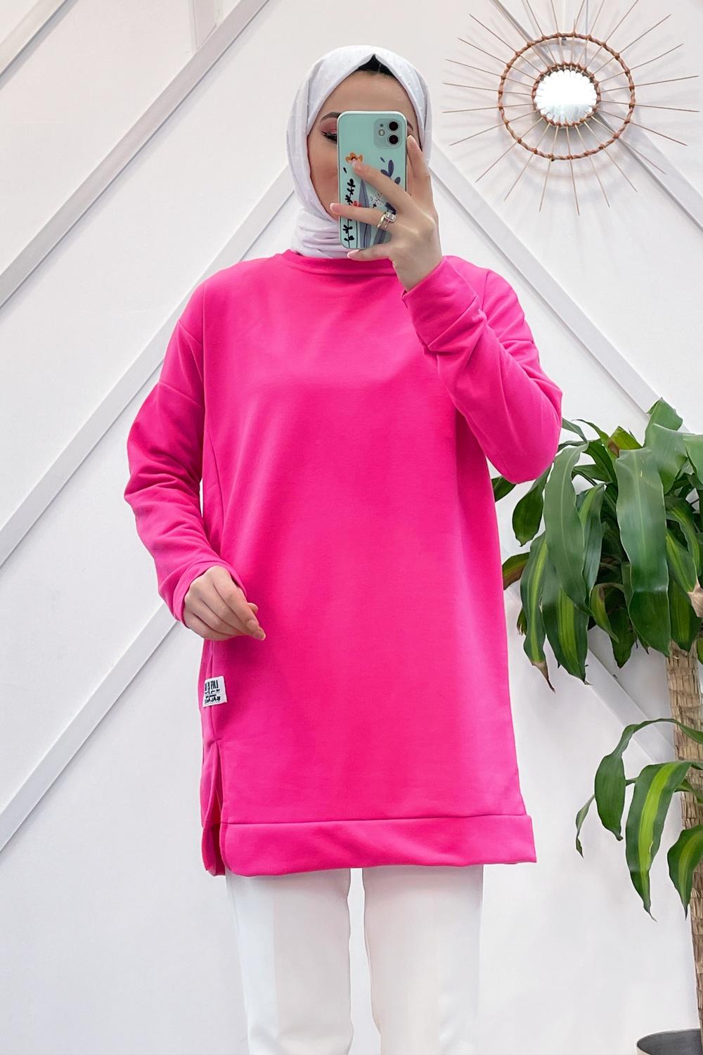 YIRTMAÇLI BASİC SWEAT