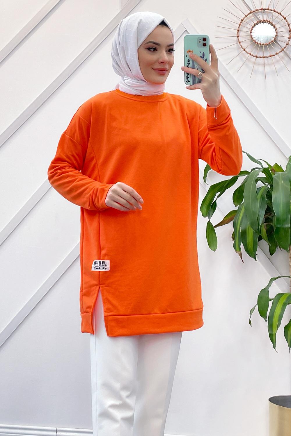 YIRTMAÇLI BASİC SWEAT