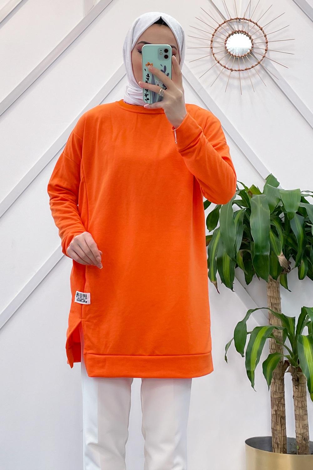 YIRTMAÇLI BASİC SWEAT