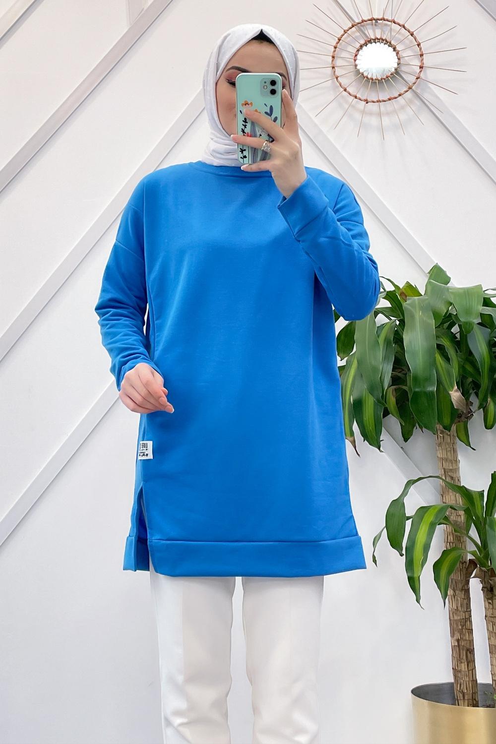 YIRTMAÇLI BASİC SWEAT