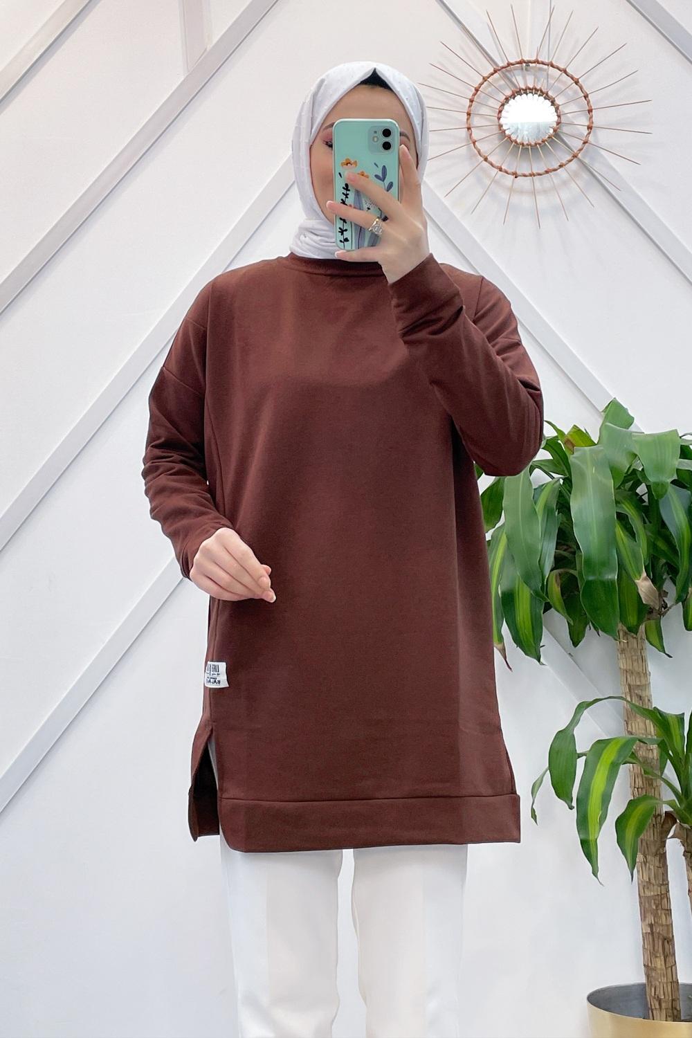 YIRTMAÇLI BASİC SWEAT