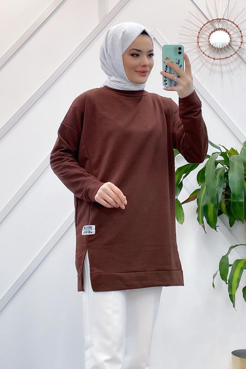 YIRTMAÇLI BASİC SWEAT