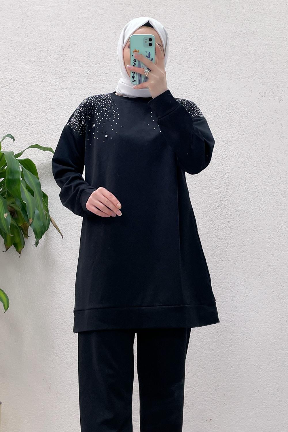 OMUZU TAŞ DETAYLI SPOR  TAKIM