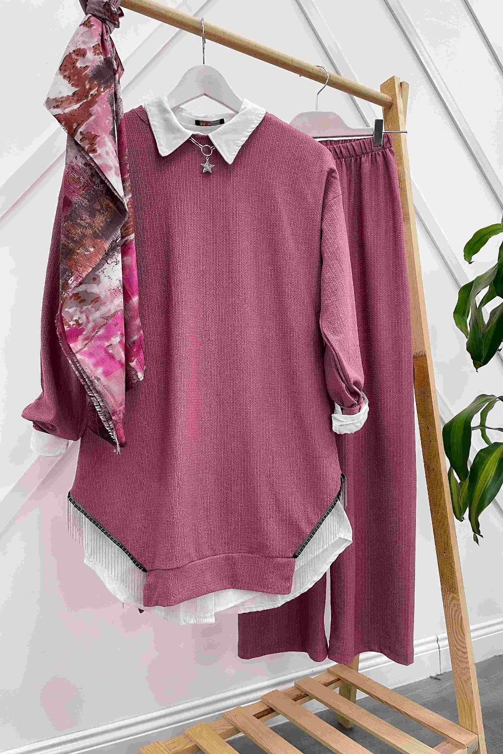 BÜRÜMCÜK YANLARI SAÇAKLI  TAKIM