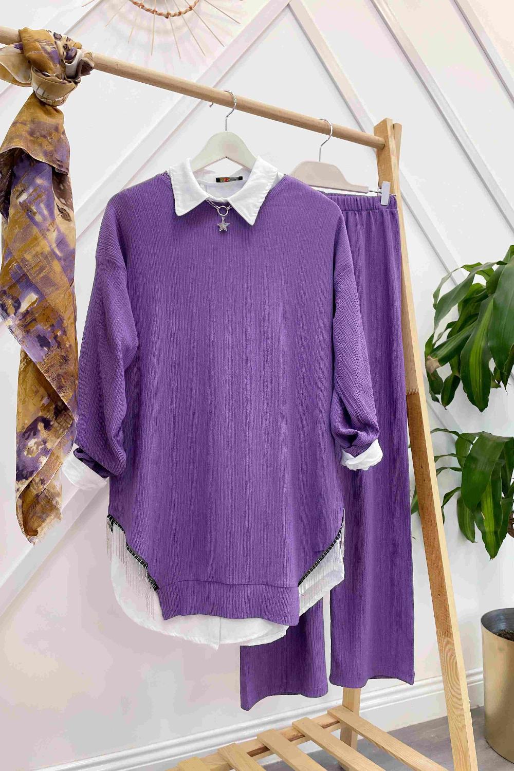 BÜRÜMCÜK YANLARI SAÇAKLI  TAKIM