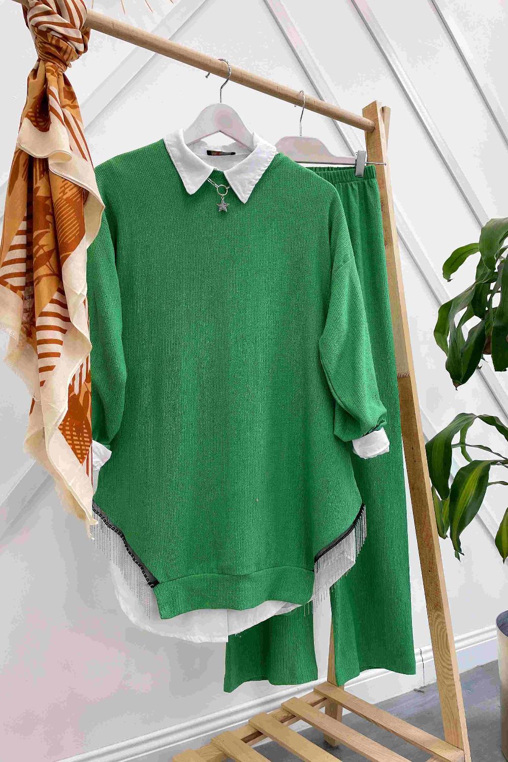 BÜRÜMCÜK YANLARI SAÇAKLI  TAKIM