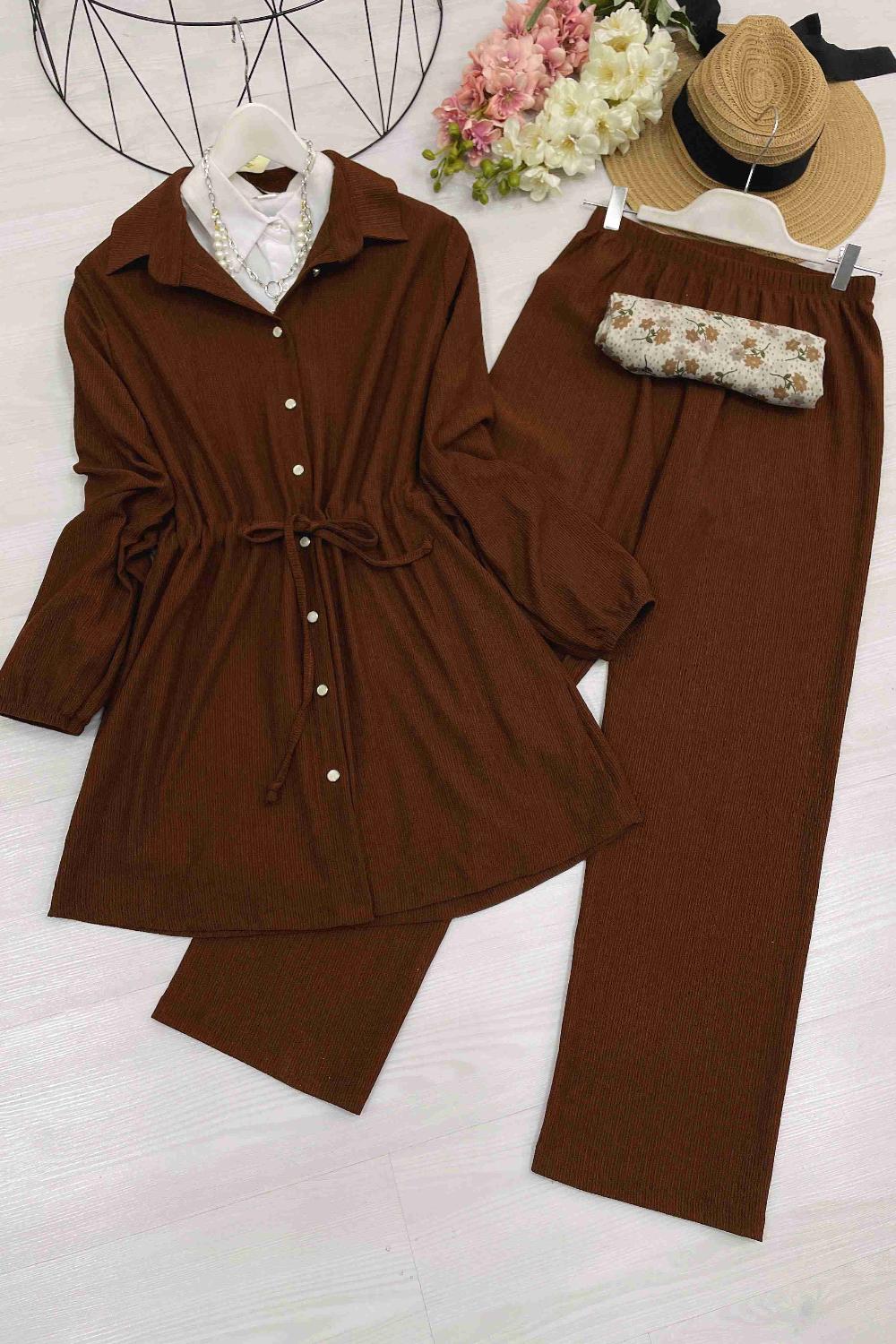 BELİ BÜZGÜLÜ BÜRÜMCÜK TAKIM