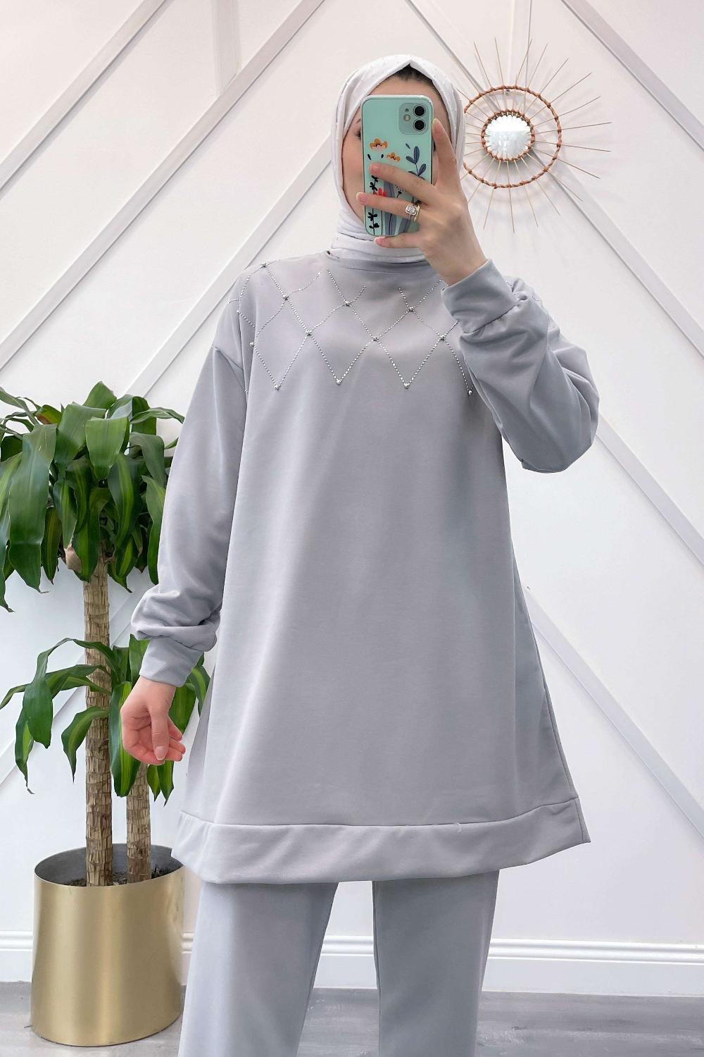 OMUZU ÇAPRAZ IŞILTILI  TAKIM