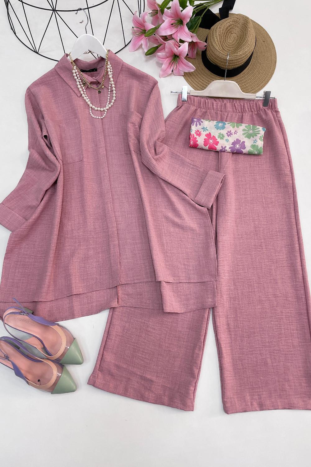 YIRTMAÇLI KETEN TAKIM