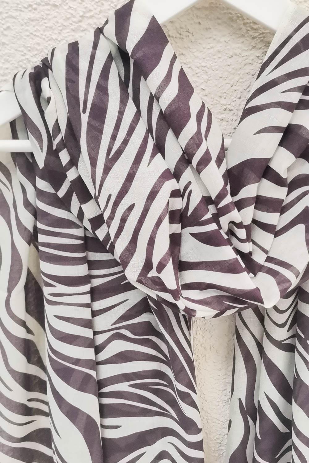 ZEBRA DESEN PAMUK ŞAL