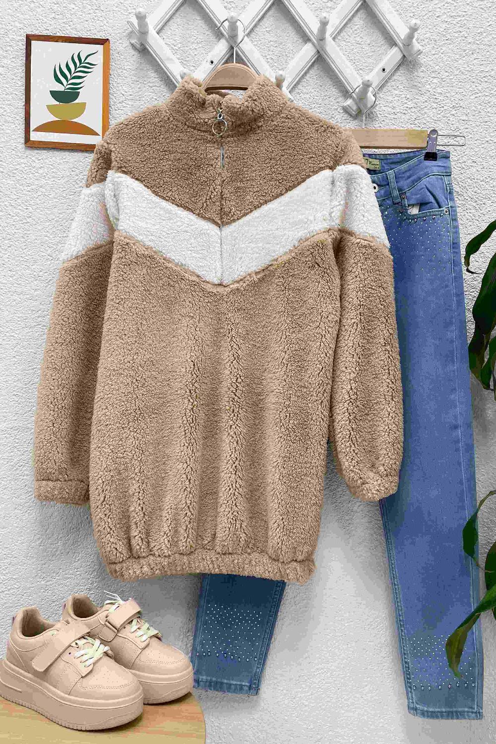 KUZU PELUŞ SWEATSHİRT