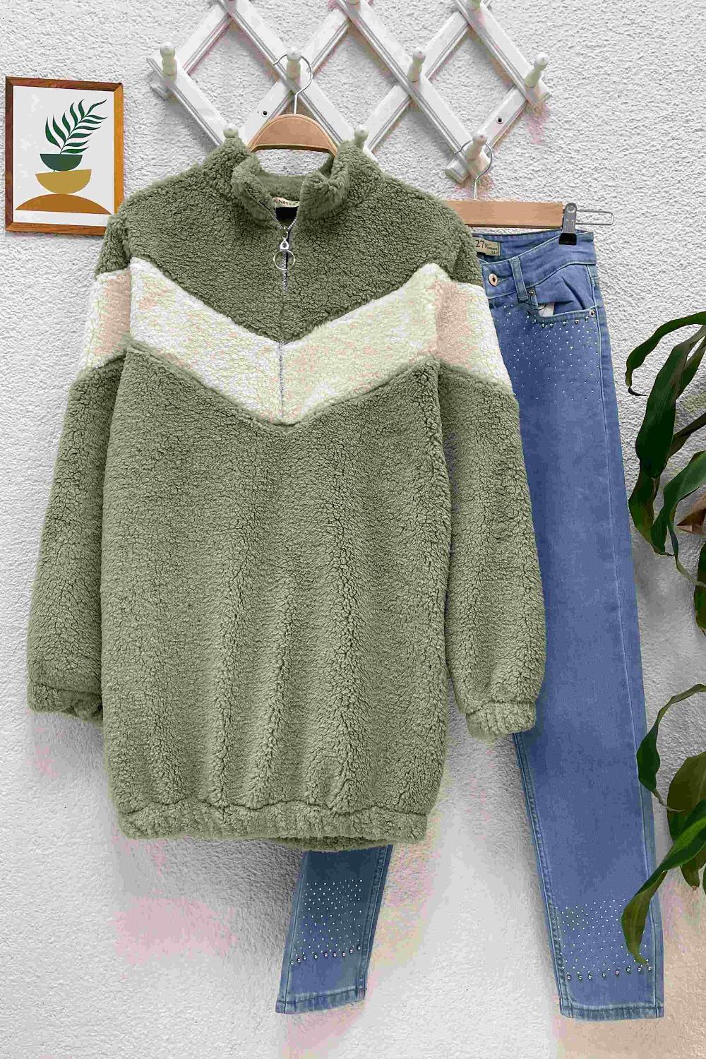 KUZU PELUŞ SWEATSHİRT