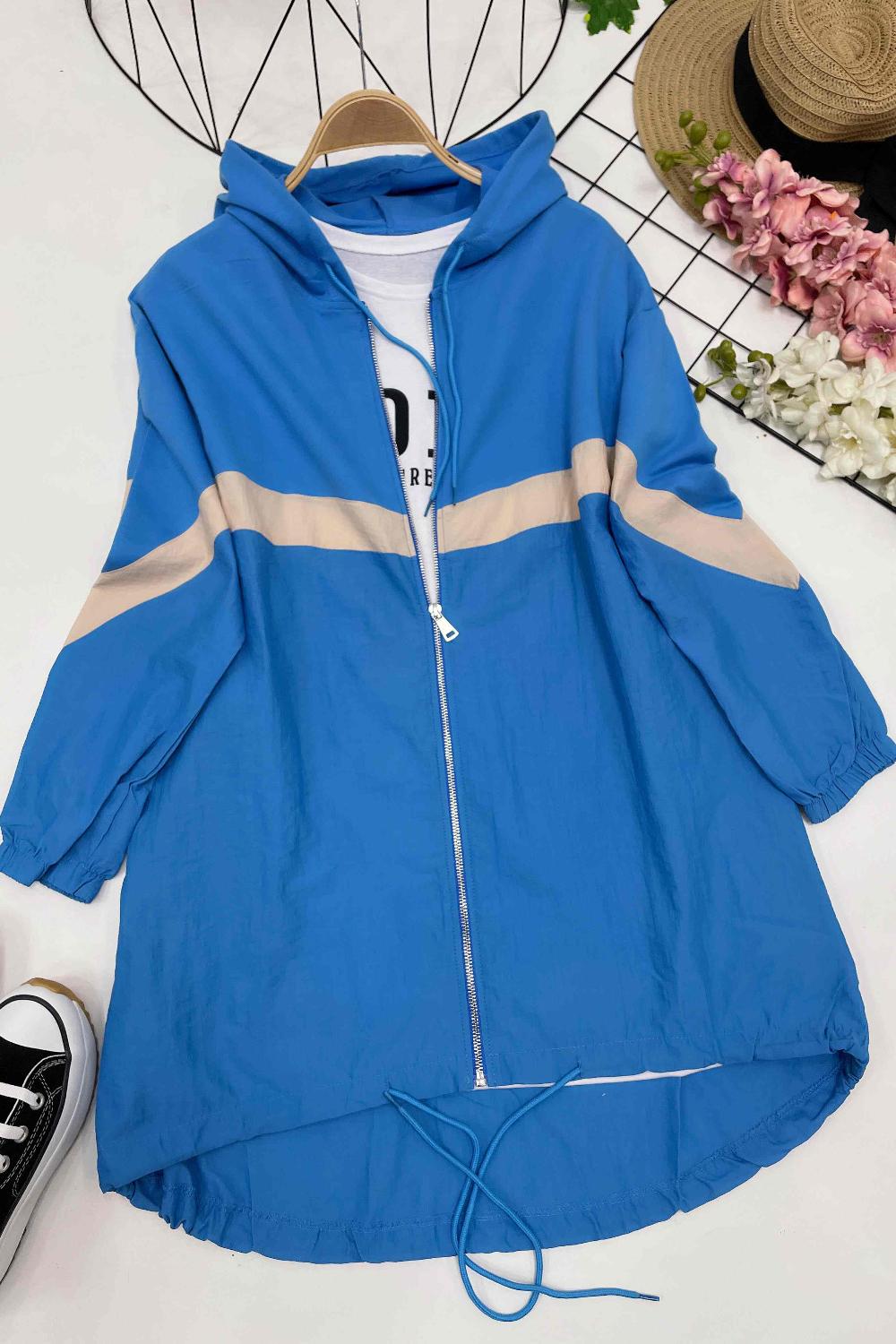 ŞERİT GEÇİŞLİ YAĞMURLUK