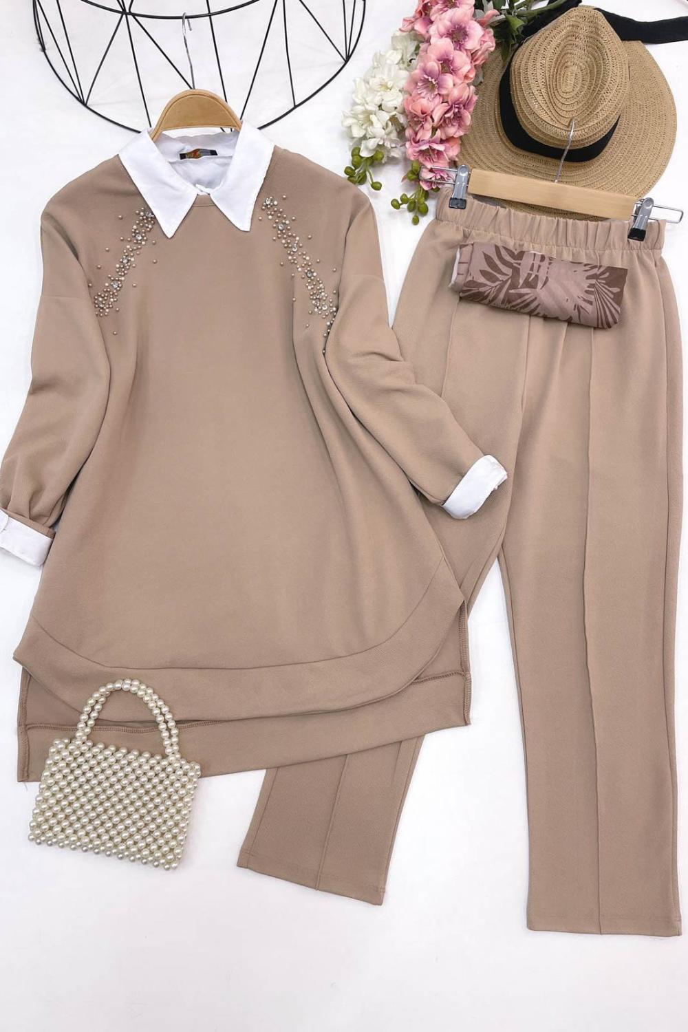 NERVÜR DİKİŞLİ TAŞLI TAKIM