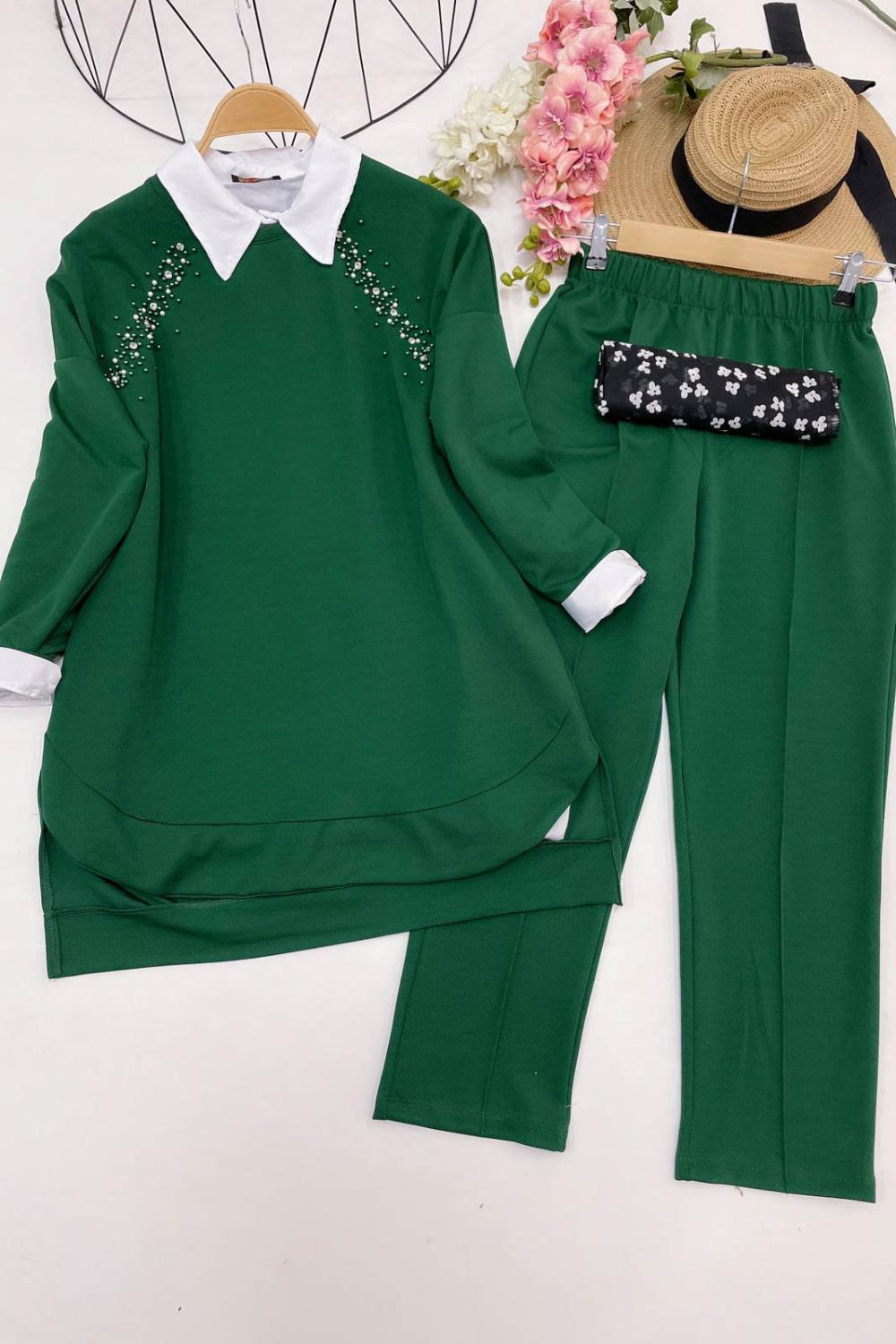 NERVÜR DİKİŞLİ TAŞLI TAKIM