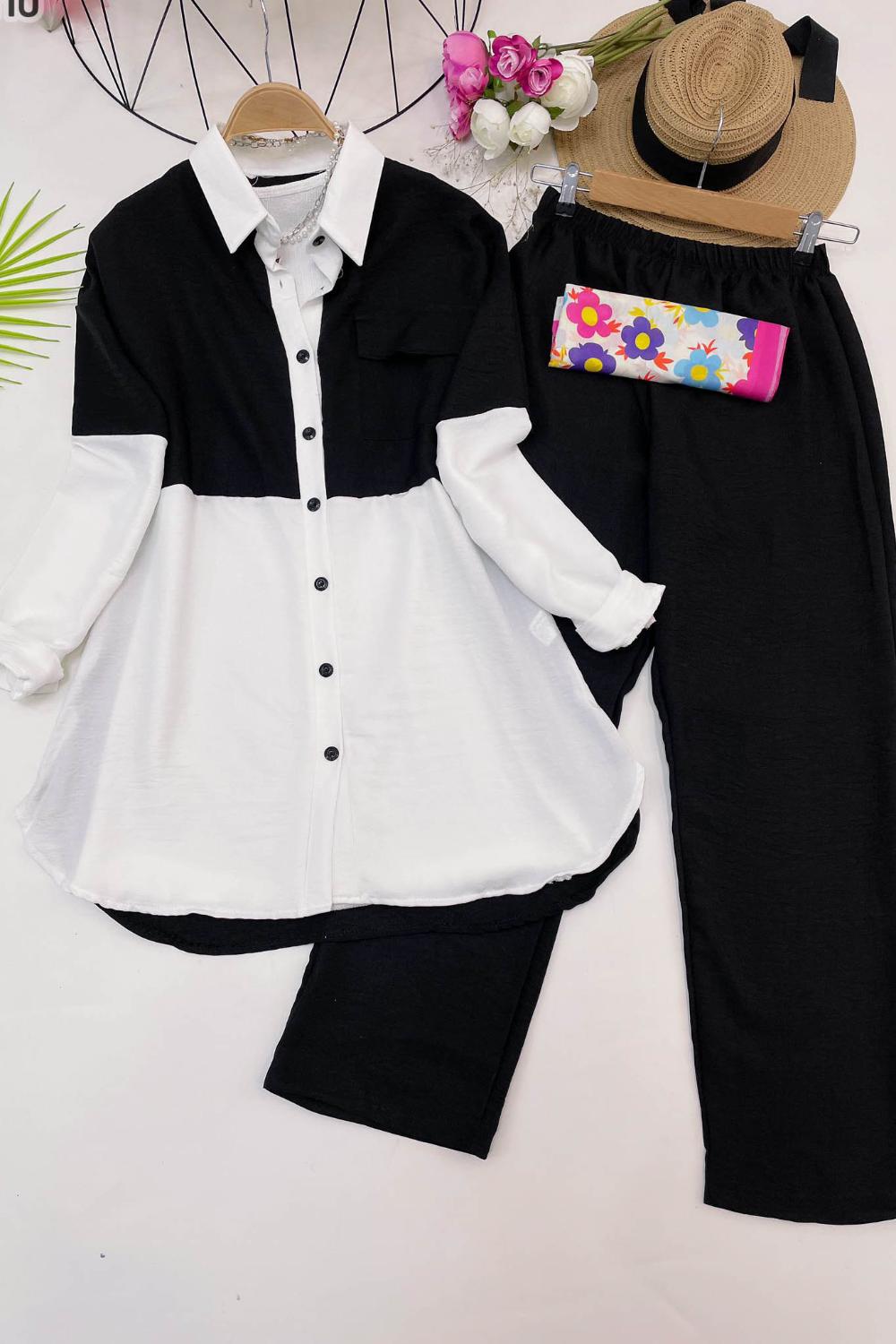 İKİ RENKLİ CEPLİ AEROBİN TAKIM