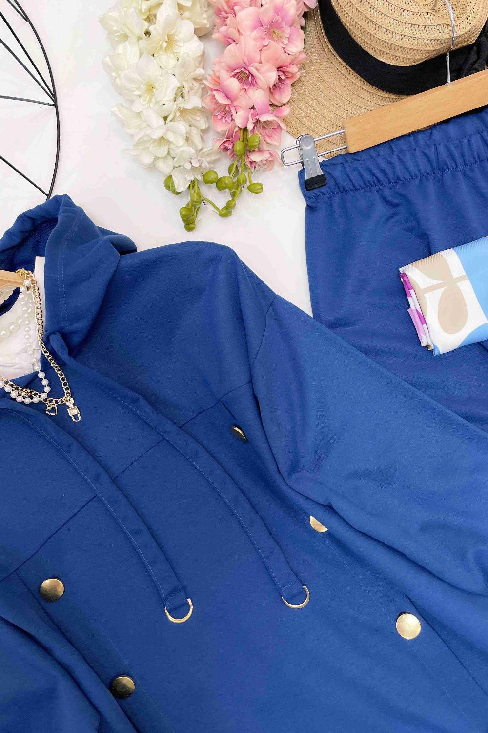 KAPŞONLU GOLD DÜĞMELİ SPOR TAKIM