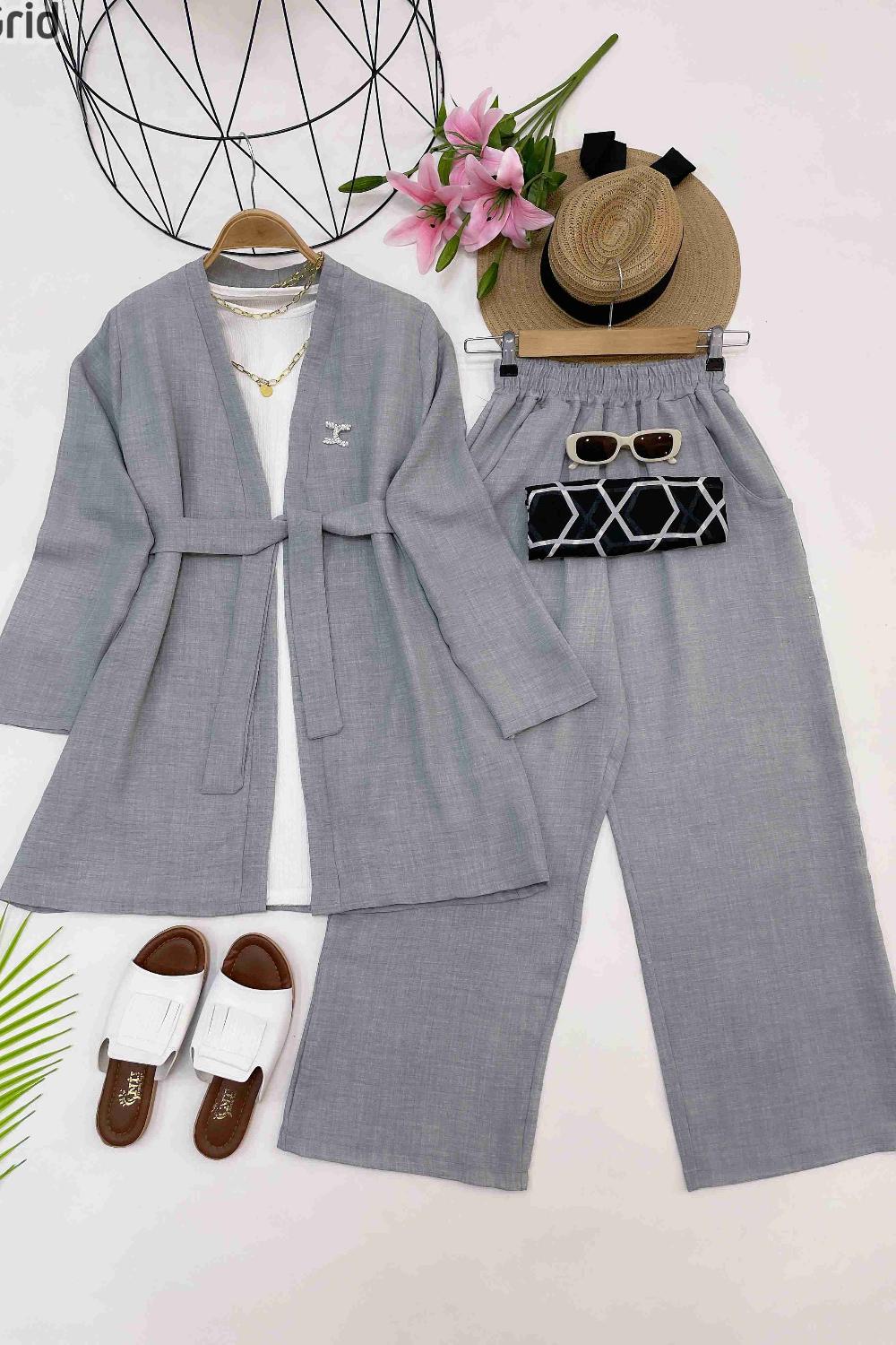 BROŞLU KEMERLİ TAKIM