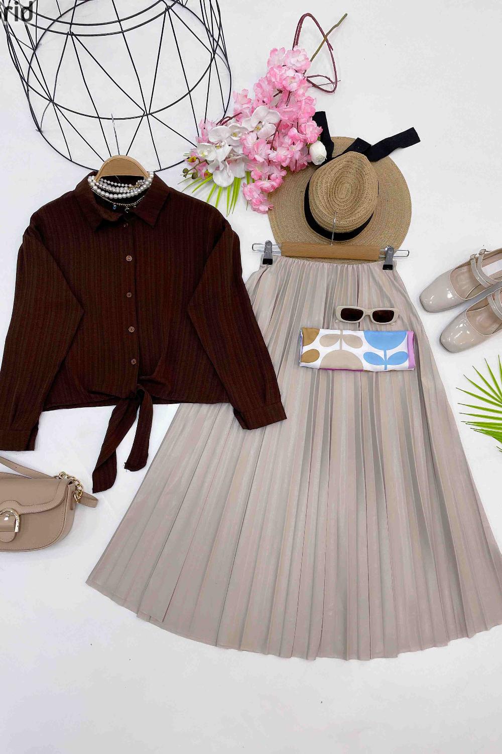 GOFRE MİNİ GÖMLEK