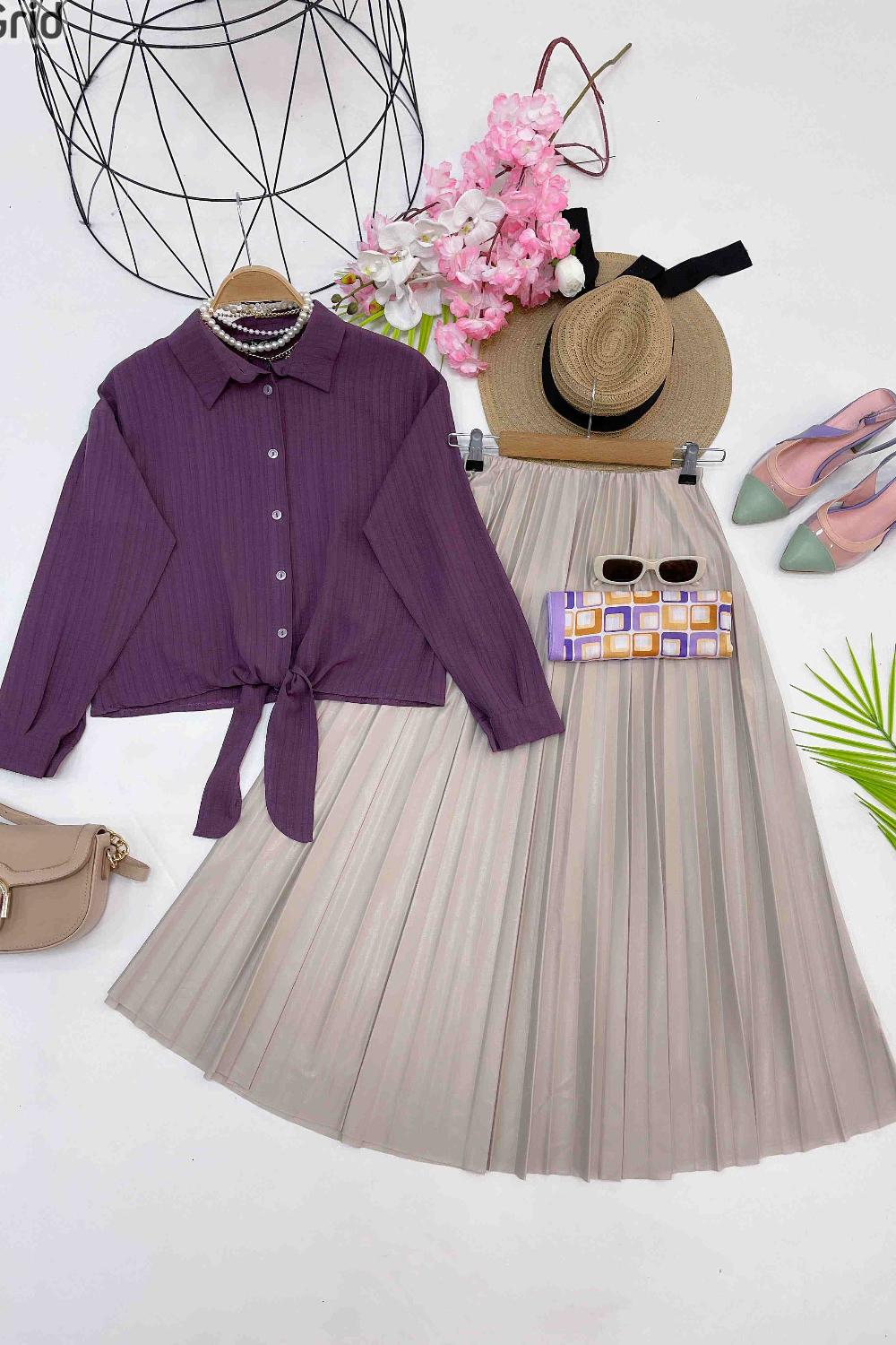 GOFRE MİNİ GÖMLEK