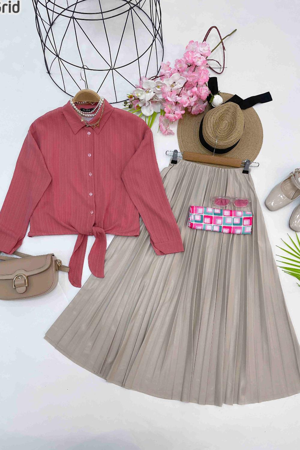 GOFRE MİNİ GÖMLEK