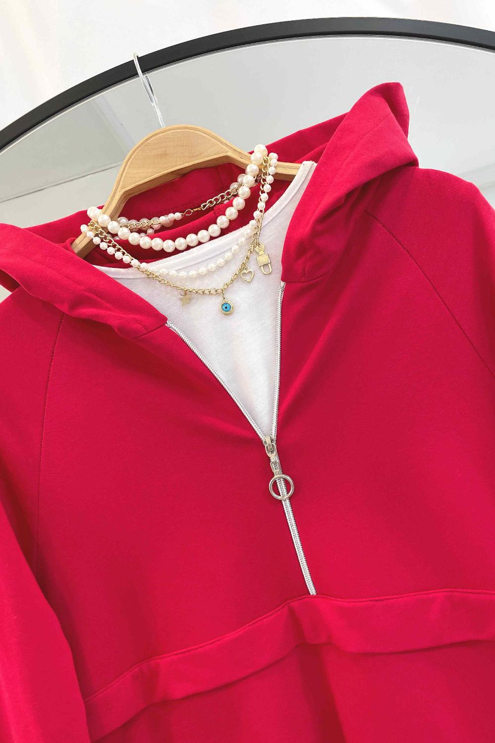 FERMUARLI PARAŞÜT SWEAT