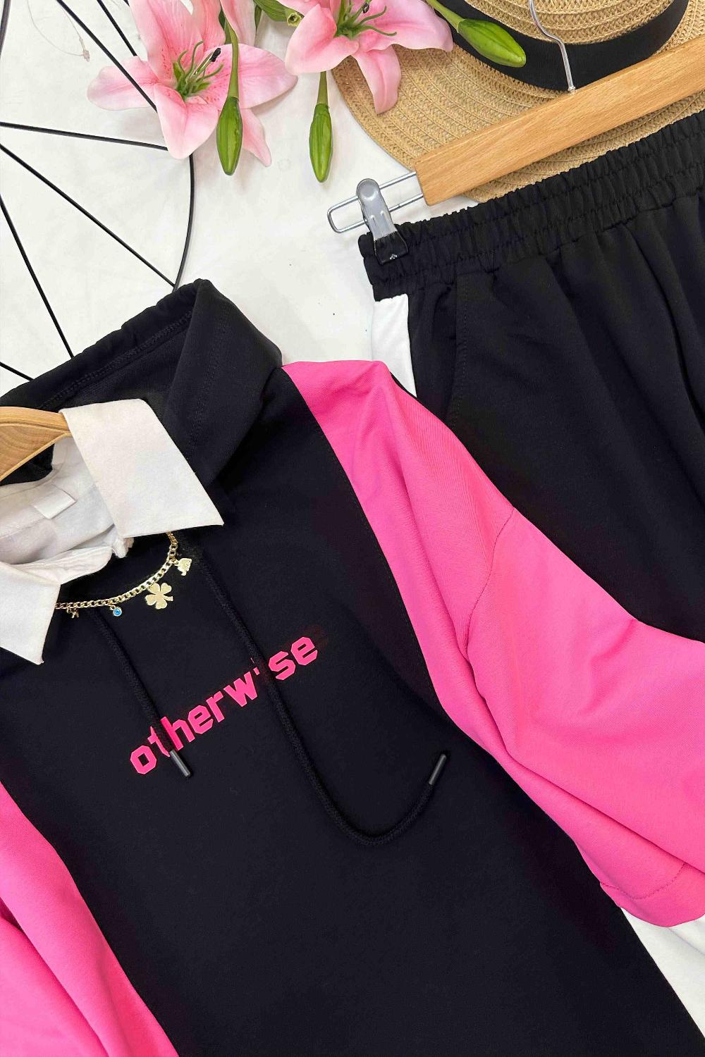 BASKILI KAPŞONLU GARNİLİ TAKIM