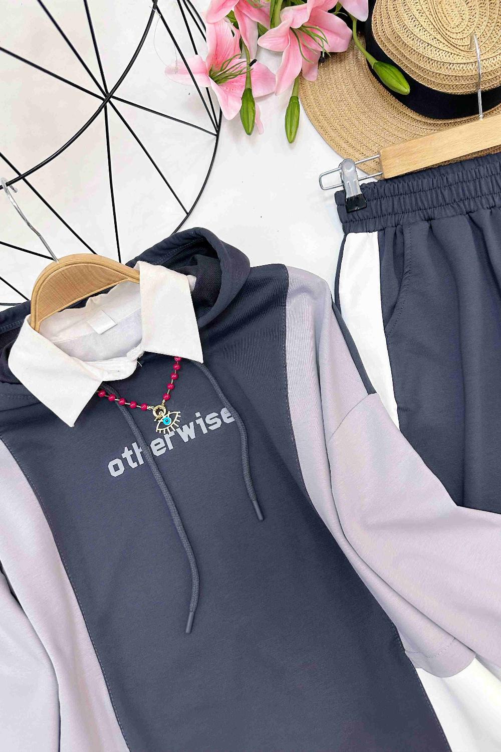 BASKILI KAPŞONLU GARNİLİ TAKIM