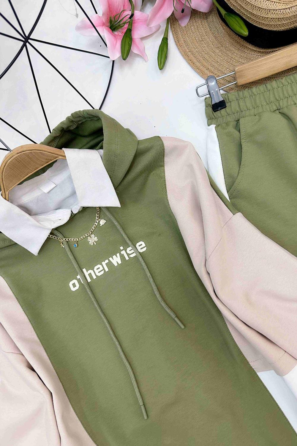 BASKILI KAPŞONLU GARNİLİ TAKIM