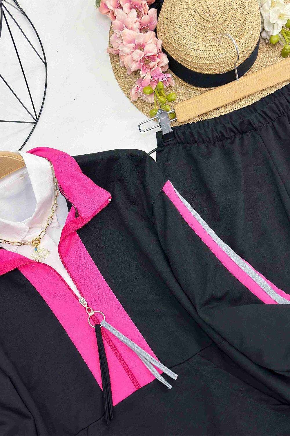 FERMUARI PÜSKÜL DETAYLI SPOR TAKIM