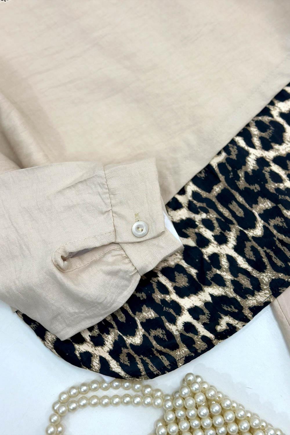 LEOPAR FİYONKLU ETEK TAKIM