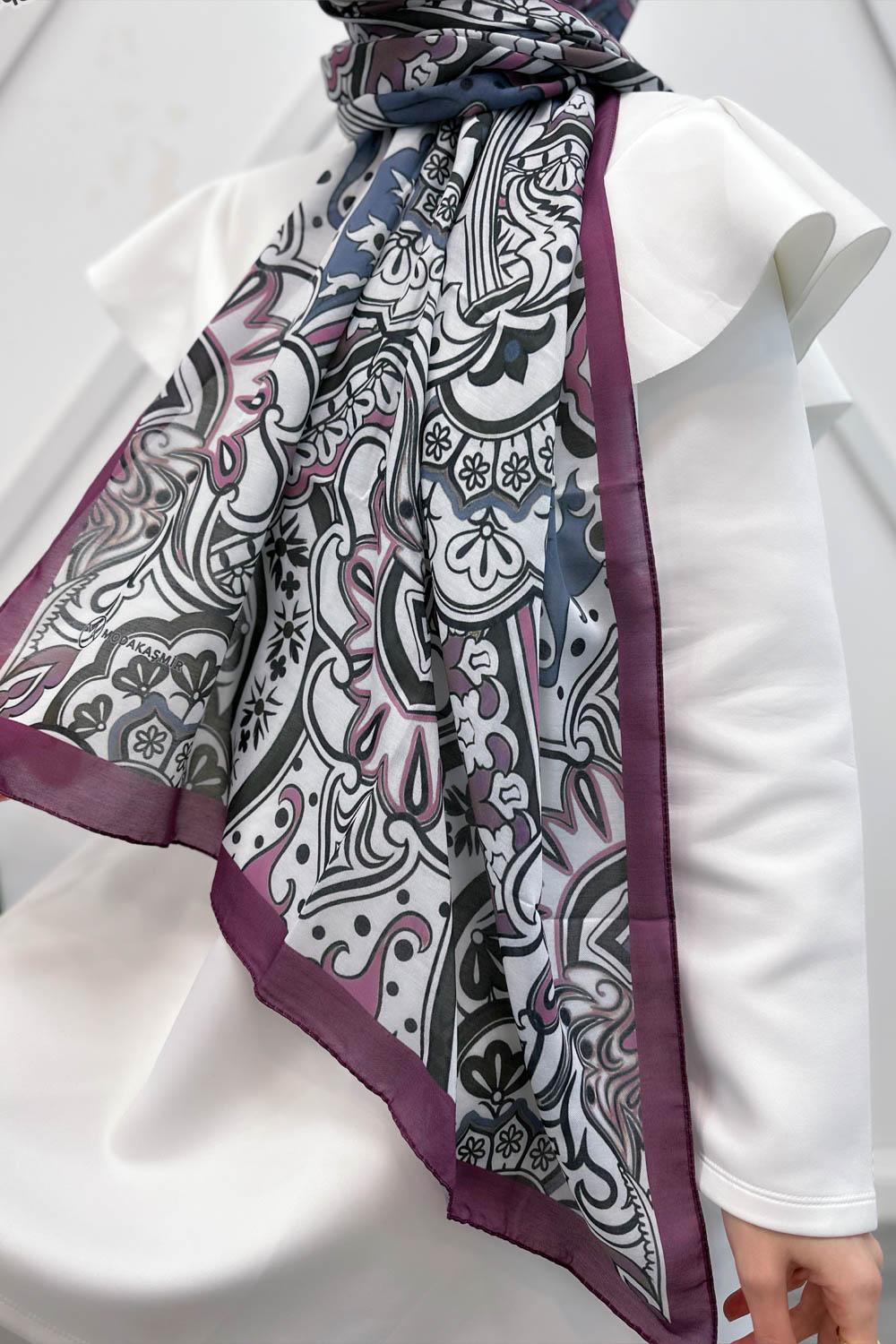 VİOLET DESEN ŞAL