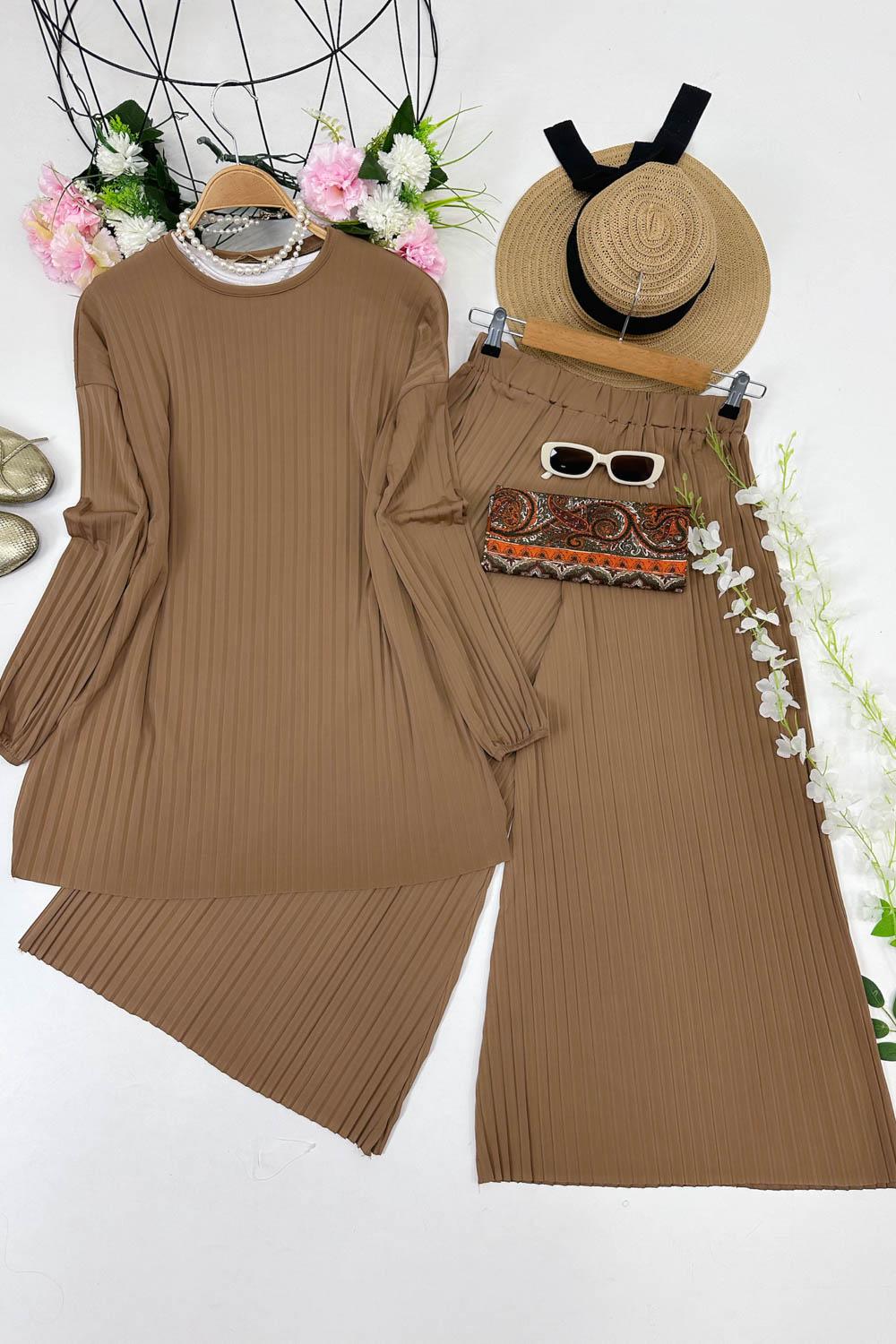 PLİSELİ İKİLİ TAKIM