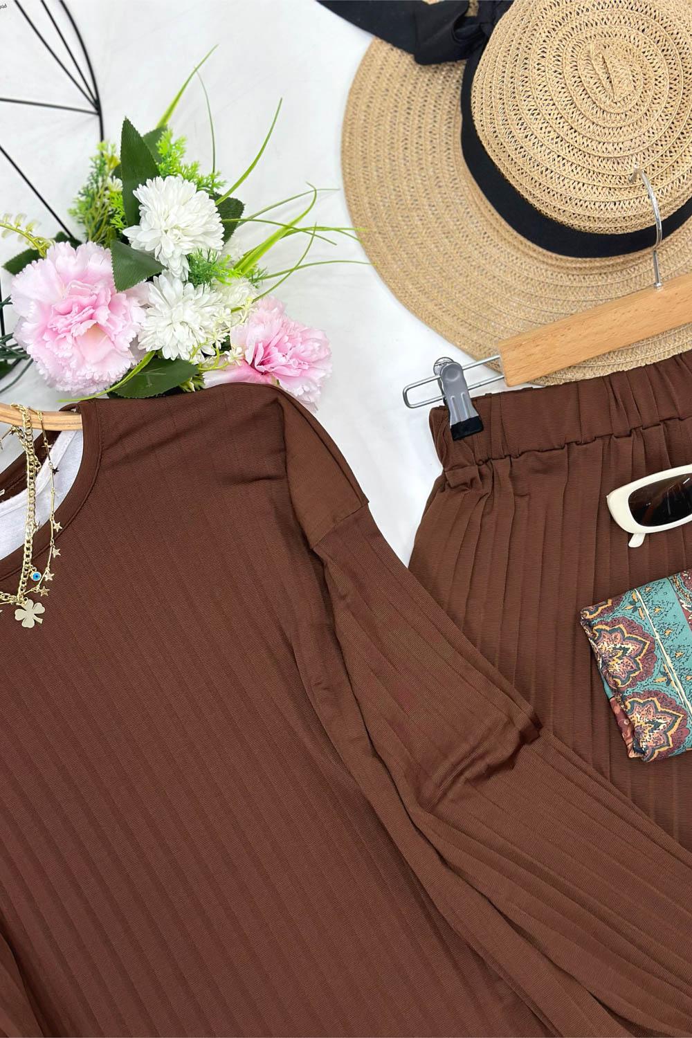 PLİSELİ İKİLİ TAKIM