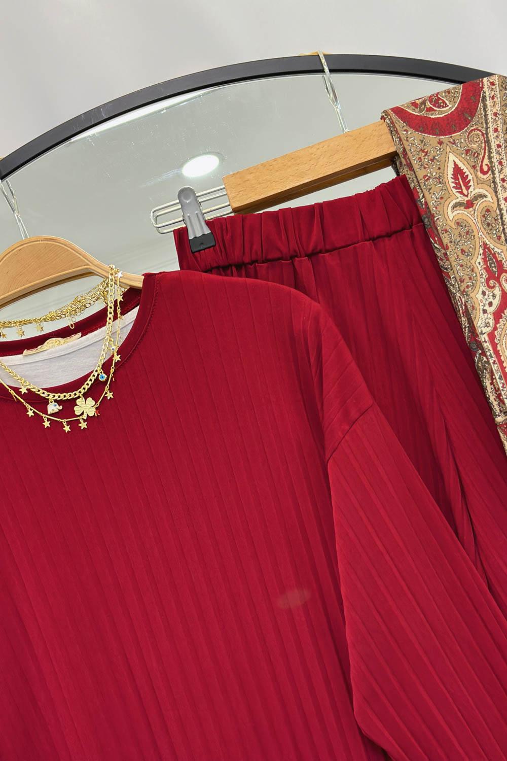 PLİSELİ İKİLİ TAKIM