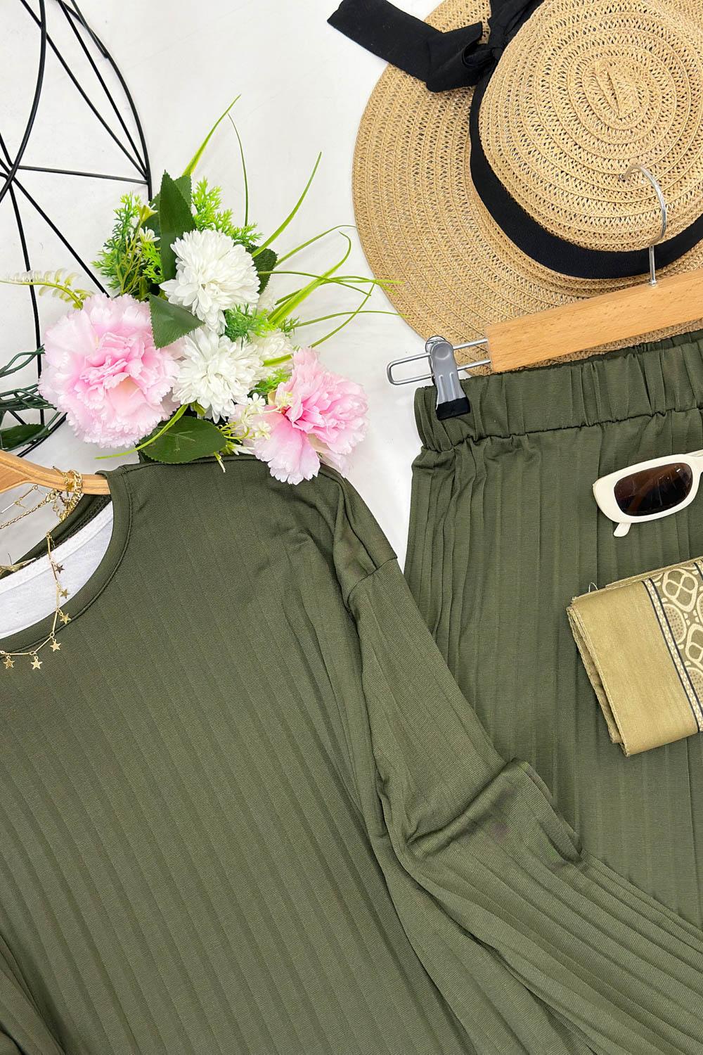 PLİSELİ İKİLİ TAKIM