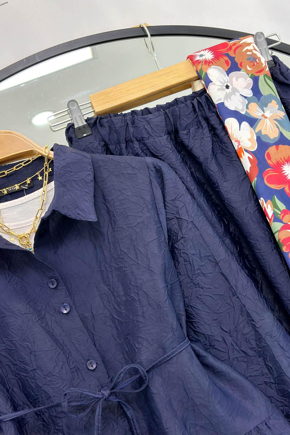 SATEN KRAŞ ETEKLİ TAKIM