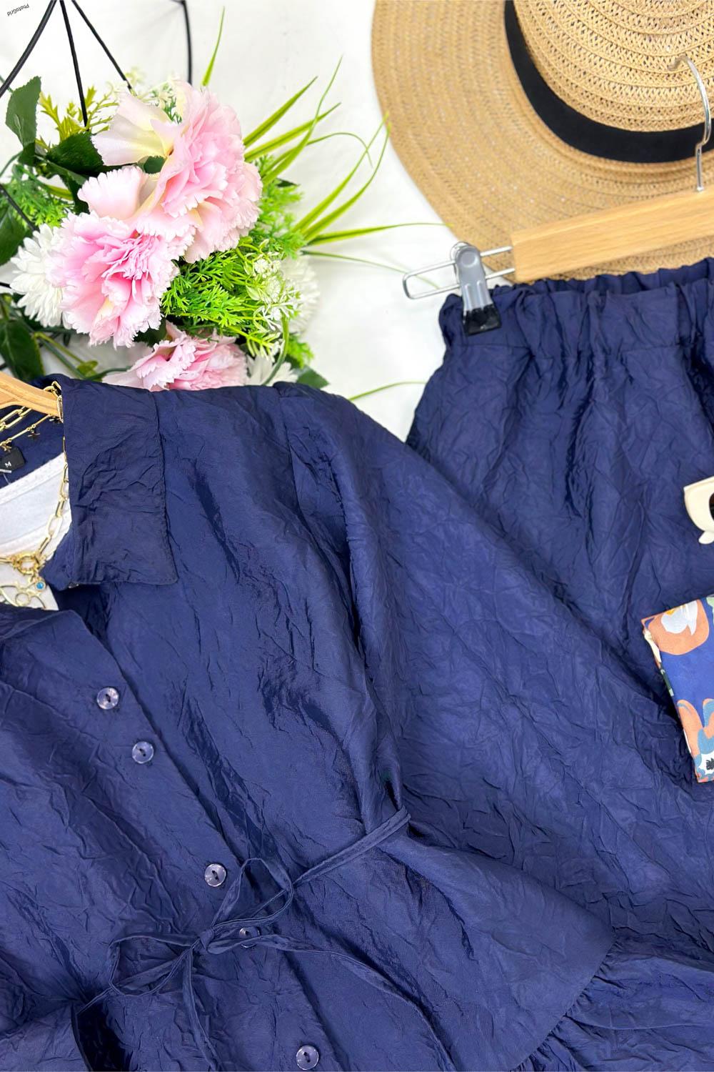 SATEN KRAŞ ETEKLİ TAKIM