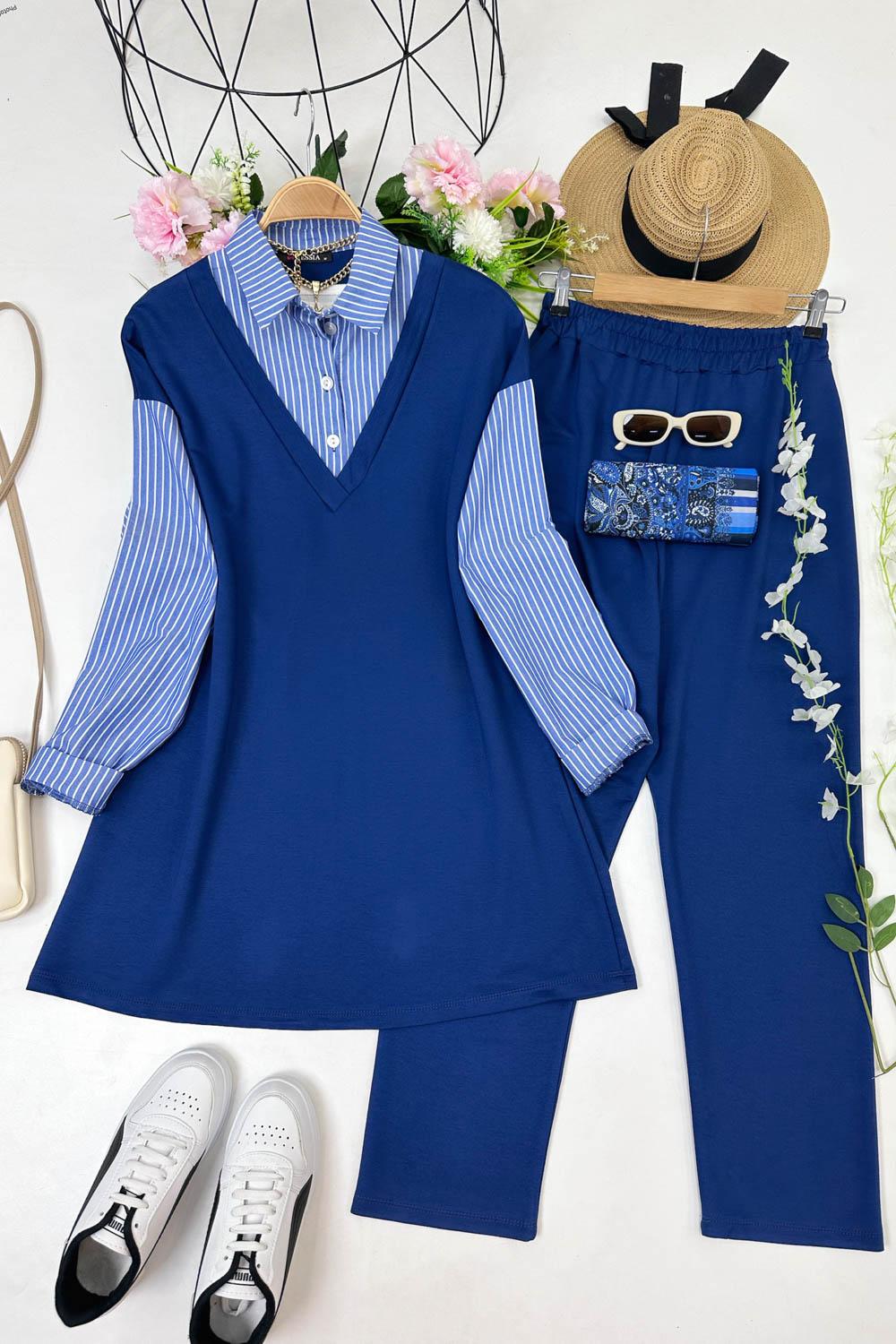 GÖMLEK ÇİZGİLİ TAKIM