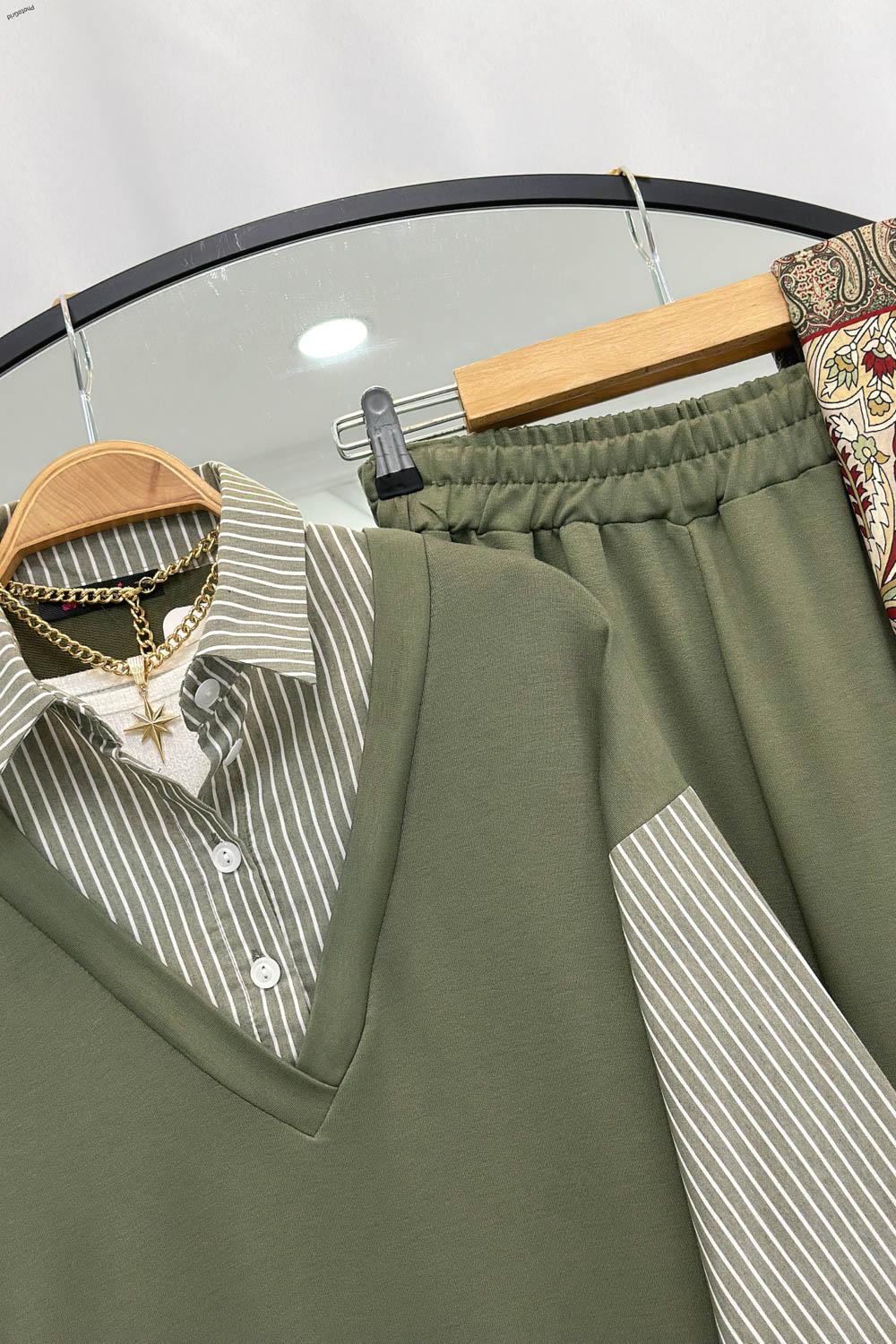 GÖMLEK ÇİZGİLİ TAKIM