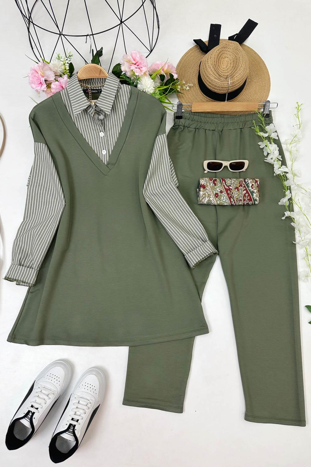 GÖMLEK ÇİZGİLİ TAKIM