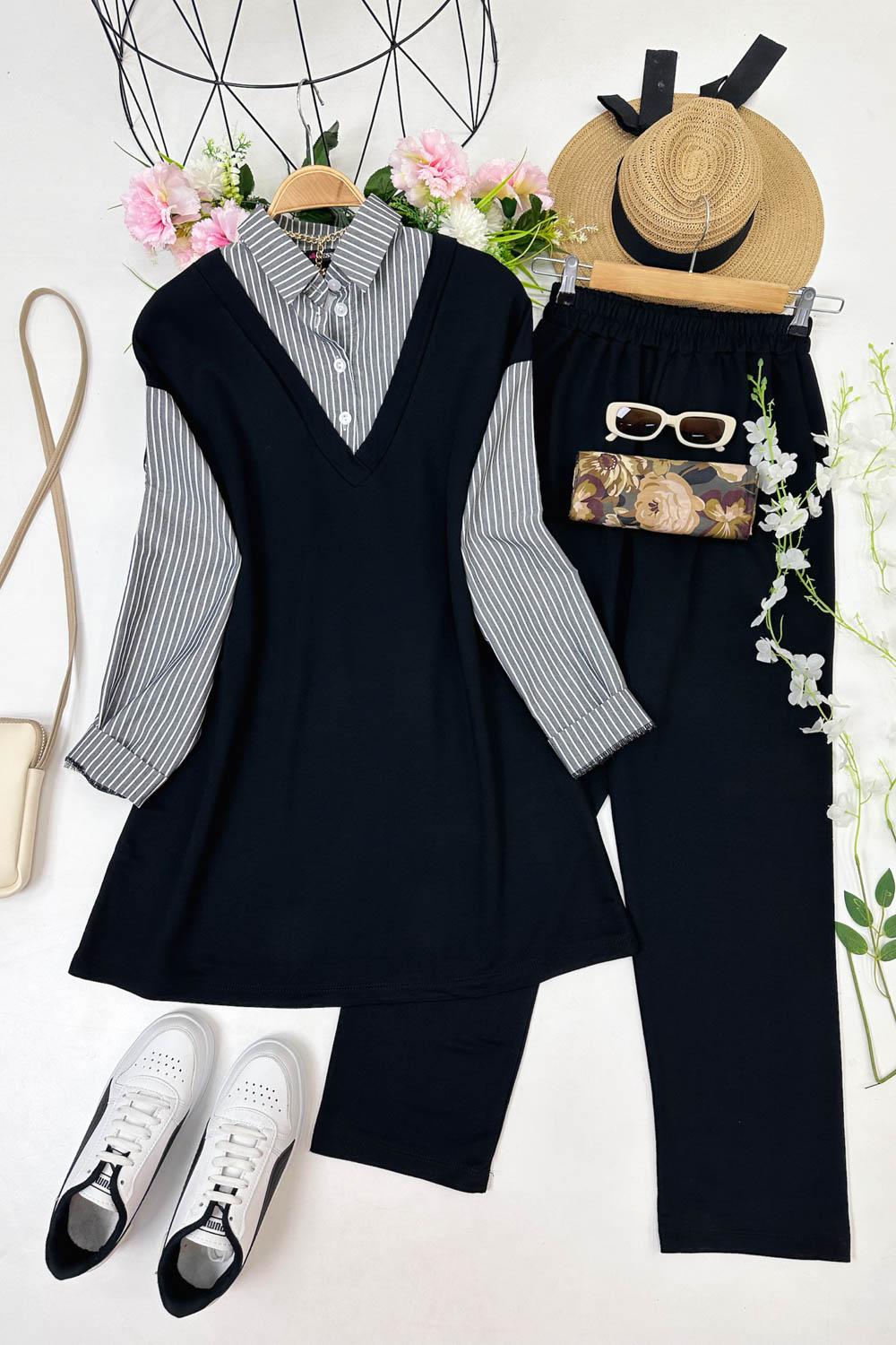 GÖMLEK ÇİZGİLİ TAKIM