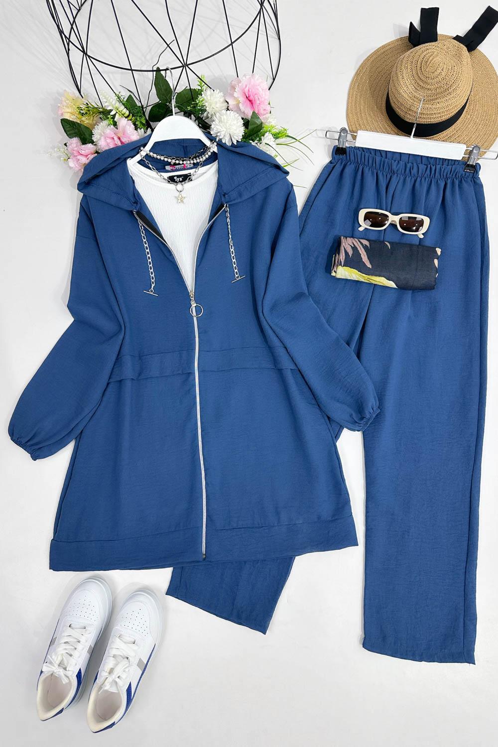 ZİNCİR DETAYLLI AEROBİN İKİLİ TAKIM