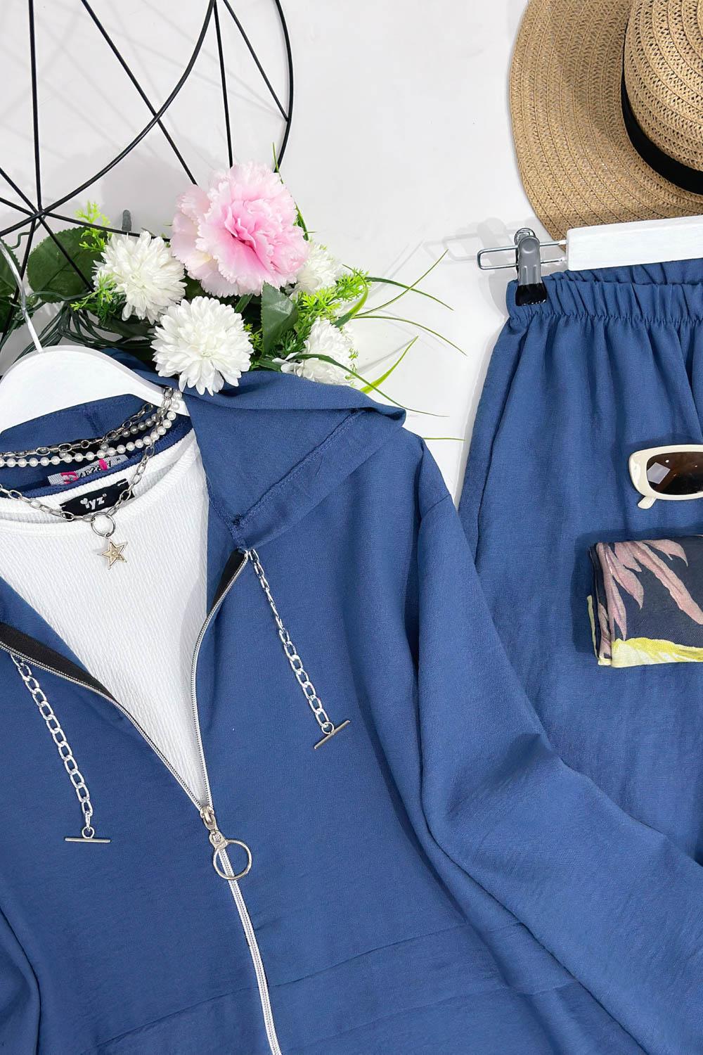 ZİNCİR DETAYLLI AEROBİN İKİLİ TAKIM