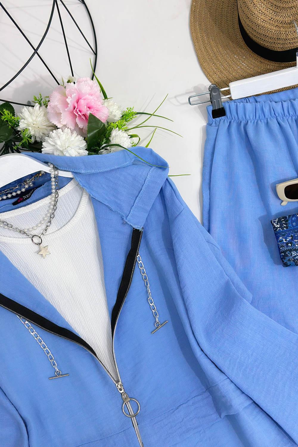 ZİNCİR DETAYLLI AEROBİN İKİLİ TAKIM