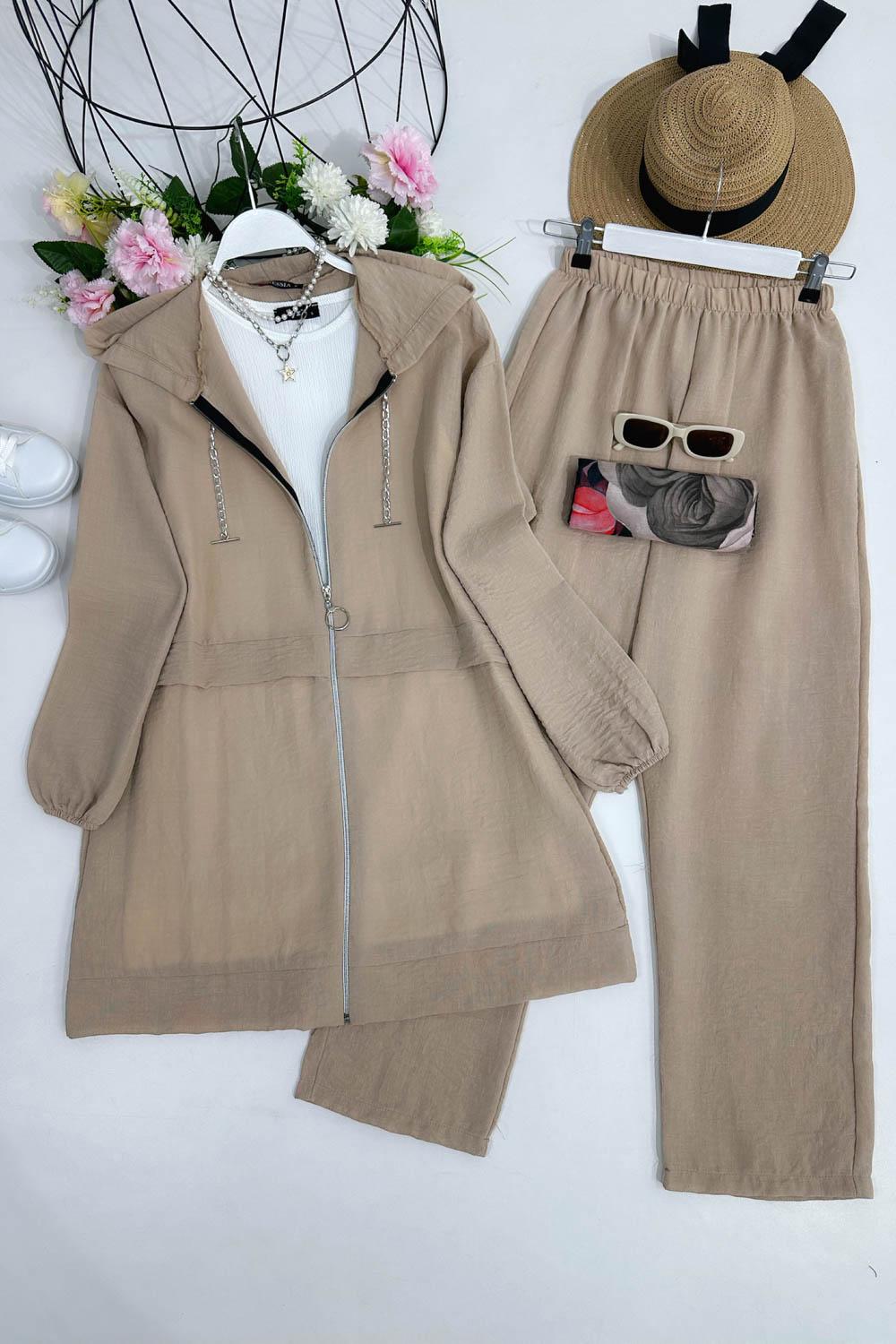 ZİNCİR DETAYLLI AEROBİN İKİLİ TAKIM