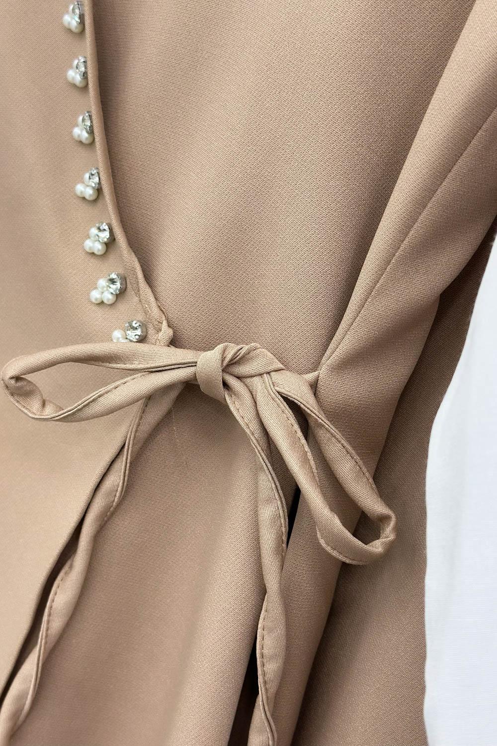 SIRATAŞ İŞLEMELİ KREP ÜÇLÜ TAKIM