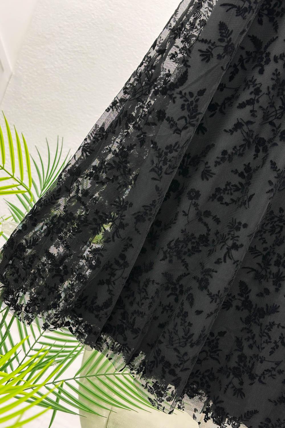 TÜL ÇİÇEK DESENLİ KADIN ETEK