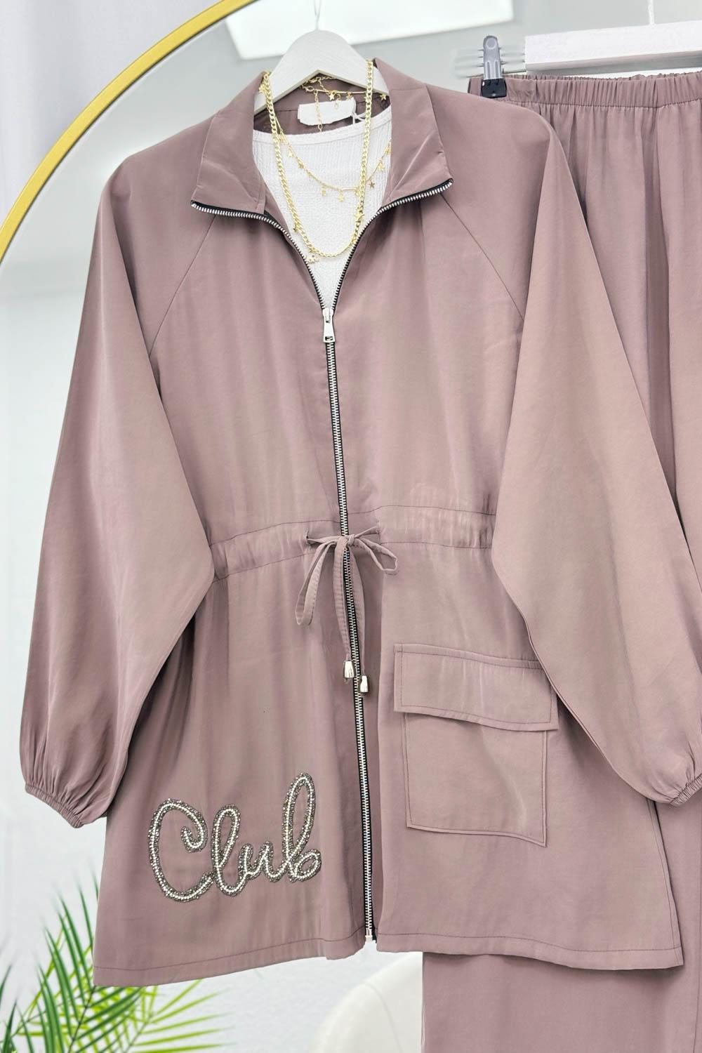 CEKETİ SİMLİ NAKIŞLI TENSEL İKİLİ TAKIM